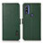 Custodia Portafoglio In Pelle Cover con Supporto B03H per Motorola Moto G Pure Verde