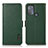 Custodia Portafoglio In Pelle Cover con Supporto B03H per Motorola Moto G50 Verde