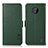 Custodia Portafoglio In Pelle Cover con Supporto B03H per Nokia C10 Verde