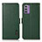 Custodia Portafoglio In Pelle Cover con Supporto B03H per Nokia G310 5G Verde