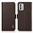 Custodia Portafoglio In Pelle Cover con Supporto B03H per Nokia G60 5G Marrone