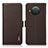 Custodia Portafoglio In Pelle Cover con Supporto B03H per Nokia X10 Marrone