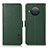 Custodia Portafoglio In Pelle Cover con Supporto B03H per Nokia X20 Verde