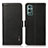 Custodia Portafoglio In Pelle Cover con Supporto B03H per OnePlus 9 Pro 5G Nero