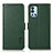 Custodia Portafoglio In Pelle Cover con Supporto B03H per OnePlus 9R 5G Verde