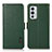 Custodia Portafoglio In Pelle Cover con Supporto B03H per OnePlus 9RT 5G Verde