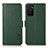 Custodia Portafoglio In Pelle Cover con Supporto B03H per Oppo A55S 5G Verde