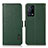 Custodia Portafoglio In Pelle Cover con Supporto B03H per Oppo K9 5G Verde