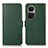 Custodia Portafoglio In Pelle Cover con Supporto B03H per Oppo Reno10 Pro 5G Verde