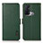 Custodia Portafoglio In Pelle Cover con Supporto B03H per Oppo Reno5 A Verde