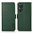 Custodia Portafoglio In Pelle Cover con Supporto B03H per Oppo Reno8 T 4G Verde