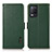 Custodia Portafoglio In Pelle Cover con Supporto B03H per Realme 8 5G Verde