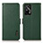 Custodia Portafoglio In Pelle Cover con Supporto B03H per Realme GT 5G Verde