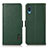 Custodia Portafoglio In Pelle Cover con Supporto B03H per Samsung Galaxy A02 Verde