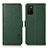 Custodia Portafoglio In Pelle Cover con Supporto B03H per Samsung Galaxy A02s Verde