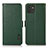 Custodia Portafoglio In Pelle Cover con Supporto B03H per Samsung Galaxy A03 Verde