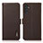 Custodia Portafoglio In Pelle Cover con Supporto B03H per Samsung Galaxy A04s Marrone