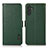 Custodia Portafoglio In Pelle Cover con Supporto B03H per Samsung Galaxy A04s Verde