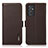 Custodia Portafoglio In Pelle Cover con Supporto B03H per Samsung Galaxy A05s Marrone