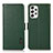 Custodia Portafoglio In Pelle Cover con Supporto B03H per Samsung Galaxy A23 4G Verde