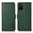 Custodia Portafoglio In Pelle Cover con Supporto B03H per Samsung Galaxy F02S SM-E025F Verde