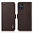 Custodia Portafoglio In Pelle Cover con Supporto B03H per Samsung Galaxy M51 Marrone