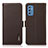 Custodia Portafoglio In Pelle Cover con Supporto B03H per Samsung Galaxy M52 5G Marrone