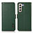 Custodia Portafoglio In Pelle Cover con Supporto B03H per Samsung Galaxy S23 Plus 5G Verde