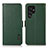 Custodia Portafoglio In Pelle Cover con Supporto B03H per Samsung Galaxy S24 Ultra 5G Verde