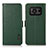 Custodia Portafoglio In Pelle Cover con Supporto B03H per Sharp Aquos R6 Verde