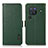 Custodia Portafoglio In Pelle Cover con Supporto B03H per Vivo X80 Pro 5G Verde