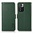 Custodia Portafoglio In Pelle Cover con Supporto B03H per Xiaomi Mi 11i 5G (2022) Verde