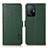 Custodia Portafoglio In Pelle Cover con Supporto B03H per Xiaomi Mi 11T 5G Verde