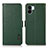 Custodia Portafoglio In Pelle Cover con Supporto B03H per Xiaomi Poco C50 Verde