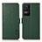 Custodia Portafoglio In Pelle Cover con Supporto B03H per Xiaomi Poco F4 5G Verde