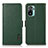 Custodia Portafoglio In Pelle Cover con Supporto B03H per Xiaomi Poco M5S Verde