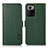 Custodia Portafoglio In Pelle Cover con Supporto B03H per Xiaomi Poco X3 GT 5G Verde