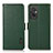 Custodia Portafoglio In Pelle Cover con Supporto B03H per Xiaomi Redmi 11 Prime 4G Verde