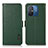 Custodia Portafoglio In Pelle Cover con Supporto B03H per Xiaomi Redmi 12C 4G Verde