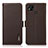 Custodia Portafoglio In Pelle Cover con Supporto B03H per Xiaomi Redmi 9 Activ Marrone