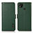 Custodia Portafoglio In Pelle Cover con Supporto B03H per Xiaomi Redmi 9 India Verde