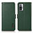 Custodia Portafoglio In Pelle Cover con Supporto B03H per Xiaomi Redmi Note 10 Pro Max Verde