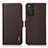 Custodia Portafoglio In Pelle Cover con Supporto B03H per Xiaomi Redmi Note 11 4G (2022) Marrone