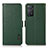 Custodia Portafoglio In Pelle Cover con Supporto B03H per Xiaomi Redmi Note 11 Pro 5G Verde