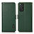 Custodia Portafoglio In Pelle Cover con Supporto B03H per Xiaomi Redmi Note 11S 4G Verde