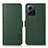 Custodia Portafoglio In Pelle Cover con Supporto B03H per Xiaomi Redmi Note 12 4G Verde