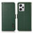 Custodia Portafoglio In Pelle Cover con Supporto B03H per Xiaomi Redmi Note 12 Explorer Verde