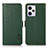 Custodia Portafoglio In Pelle Cover con Supporto B03H per Xiaomi Redmi Note 12 Pro 5G Verde