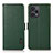 Custodia Portafoglio In Pelle Cover con Supporto B03H per Xiaomi Redmi Note 12 Turbo 5G Verde