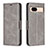 Custodia Portafoglio In Pelle Cover con Supporto B04F per Google Pixel 8a 5G Grigio